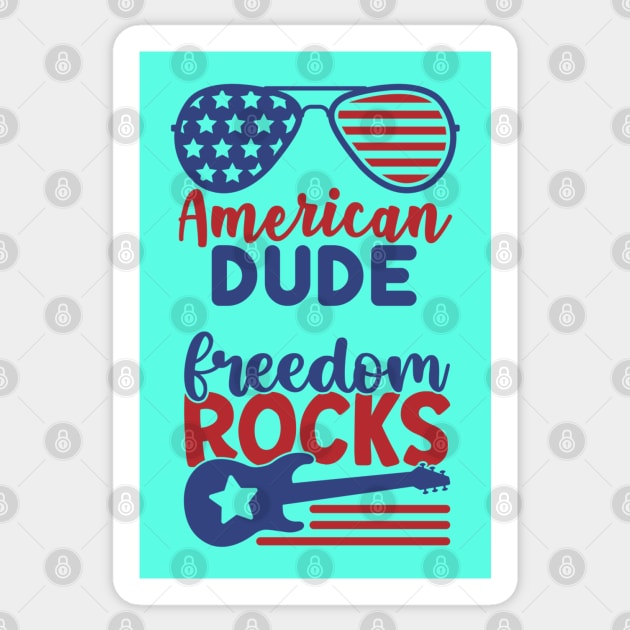 American Dude Sticker by stadia-60-west